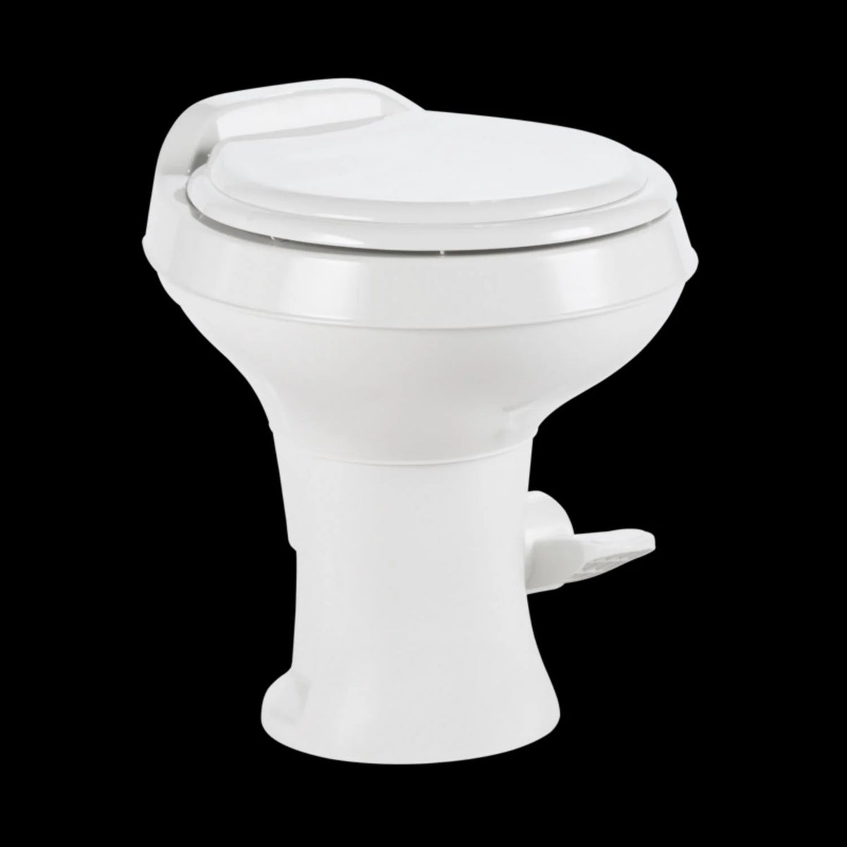 Dometic 300 Series Standard Height Heavy Duty Plastic RV Toilet, White - 302300071