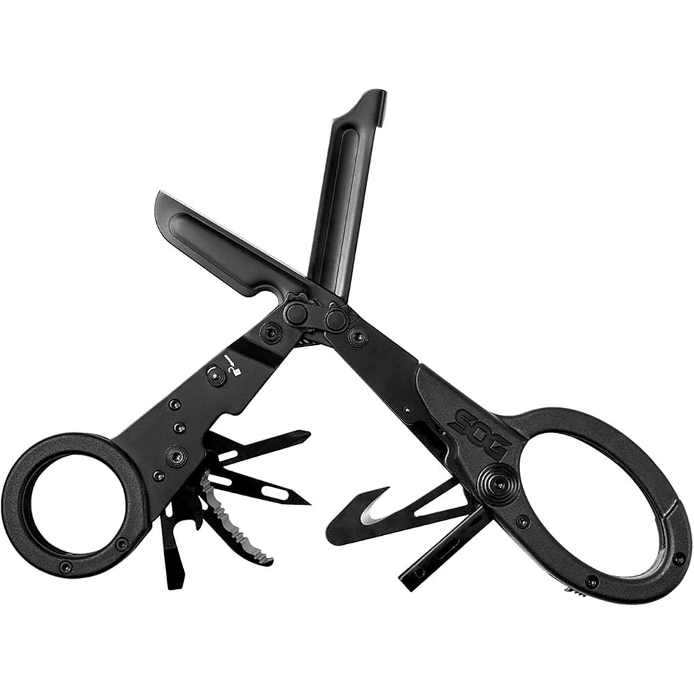 SOG ParaShears Stainless Steel Multi-Tool, 11 Tools, Black