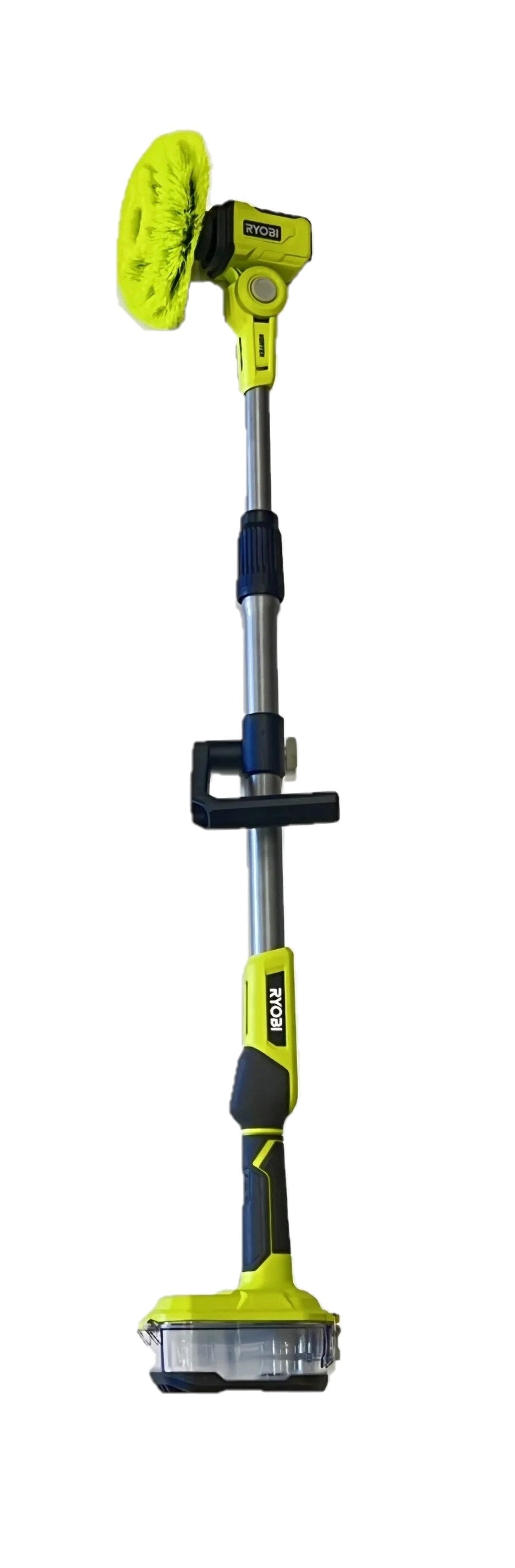 RYOBI ONE+ 18V P4500 Cordless Telescoping Power Scrubber Kit with Battery and Charger