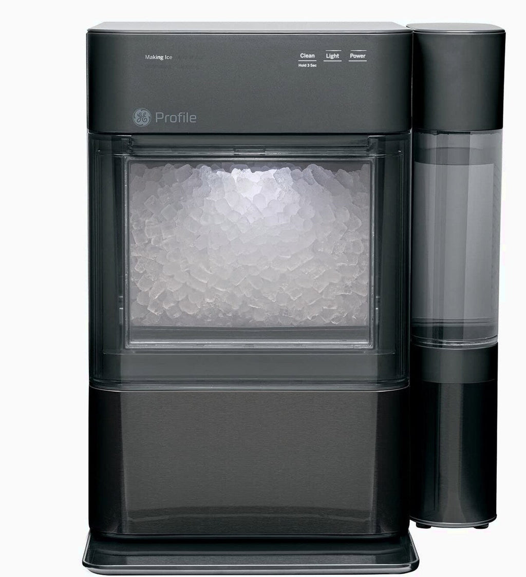 GE Profile Opal 2.0 | Countertop Nugget Ice Maker | Ice Machine with WiFi Connectivity | Smart Home Kitchen Essentials | Black Stainless