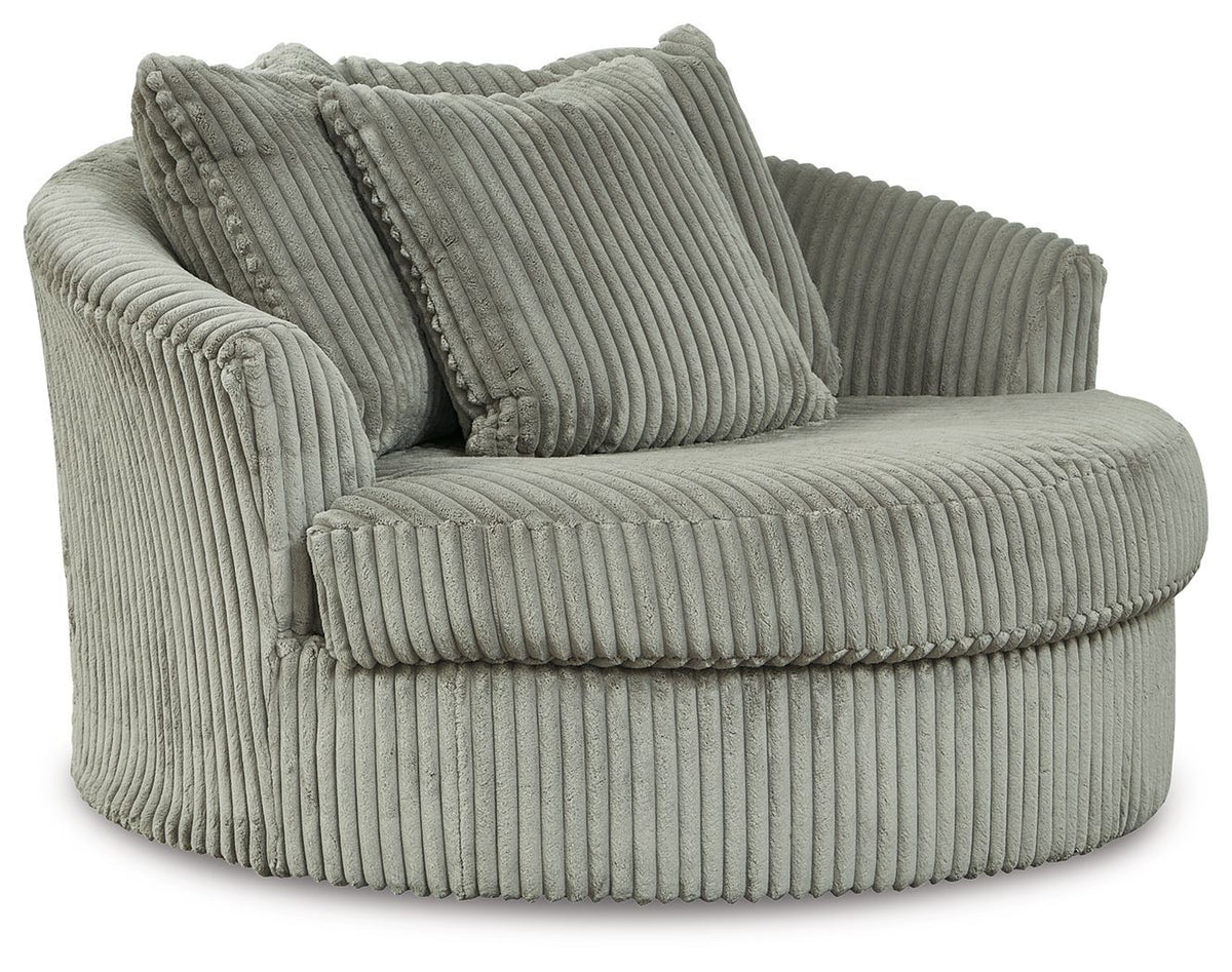 Ashley Furniture Oversized Swivel Accent Chair, 56in W x 35in H x 55in D