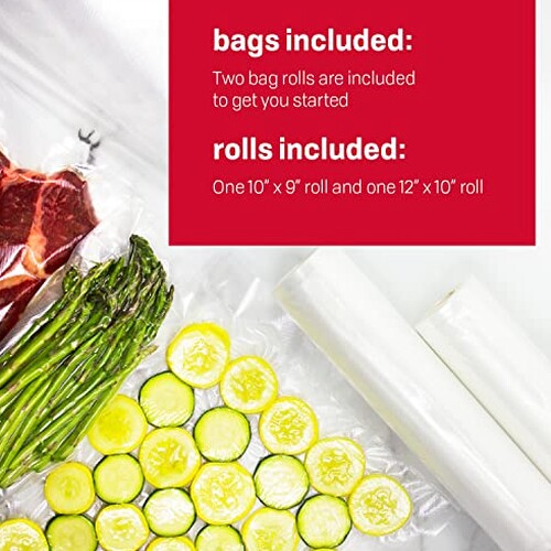 Nesco Deluxe Food VS-12 Vacuum Sealer 130 Watts Kit Bags &amp; Viewing Lid