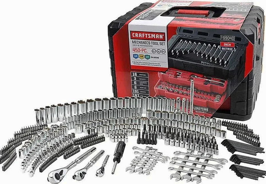 Craftsman 450-Piece Ratchet Socket Hand Wrench Mechanics Toolset