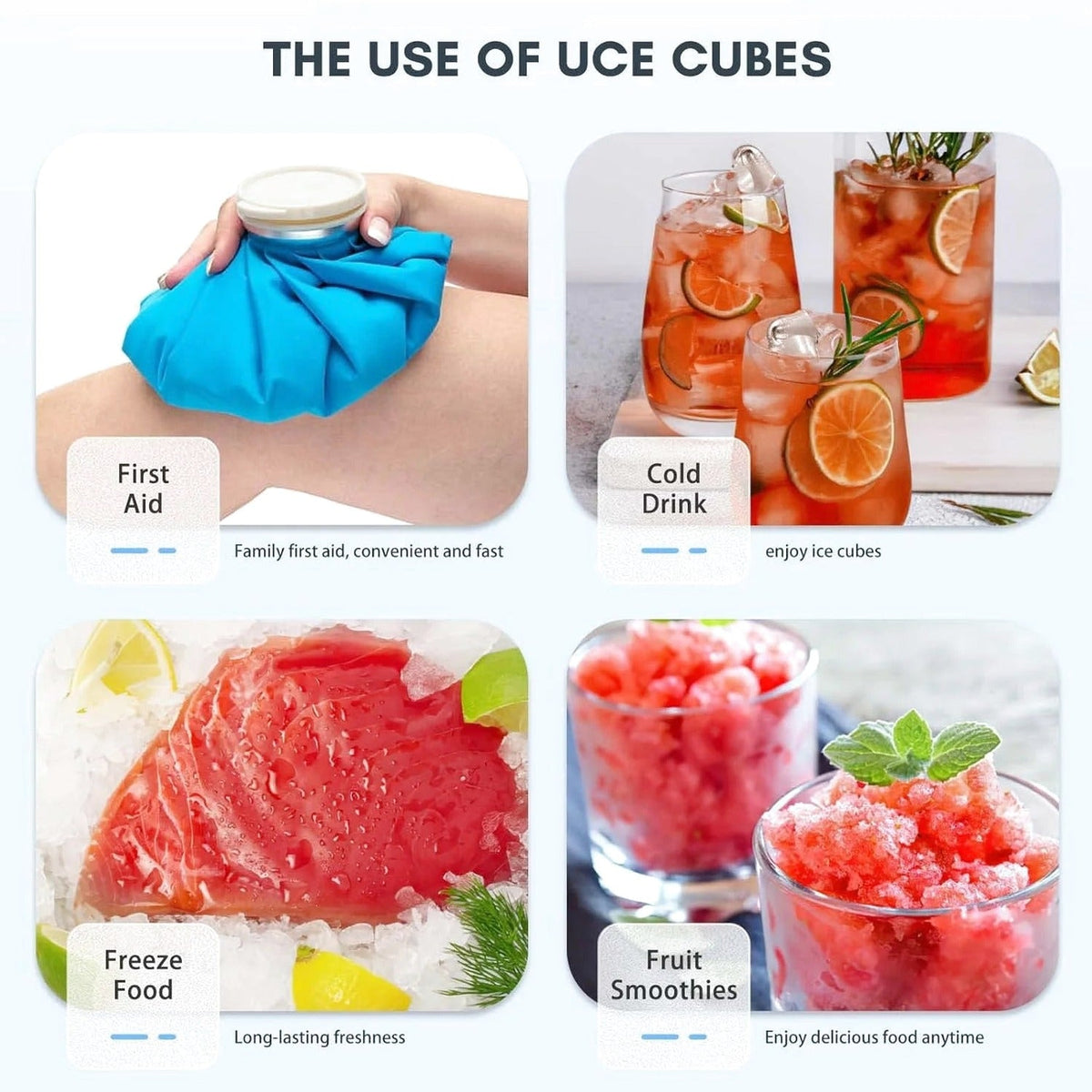 Countertop Ice MakerPortable Ice Machine with Carry HandleSelf-CleaningBasket and Scoop9 Cubes in 6 Mins26.5lbs/24Hrs2 Sizes of Bullet Icefor HomeKitchenPartyGrey