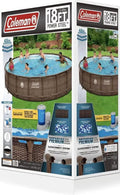 Coleman 18 x 48 Power Steel Frame Above Ground Swimming Pool Set