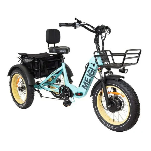 DWMEIGI Silverado 20 inch 48V/14Ah 750W Folding Electric Tricycle With Wide Tires, 150 kg - MG2301