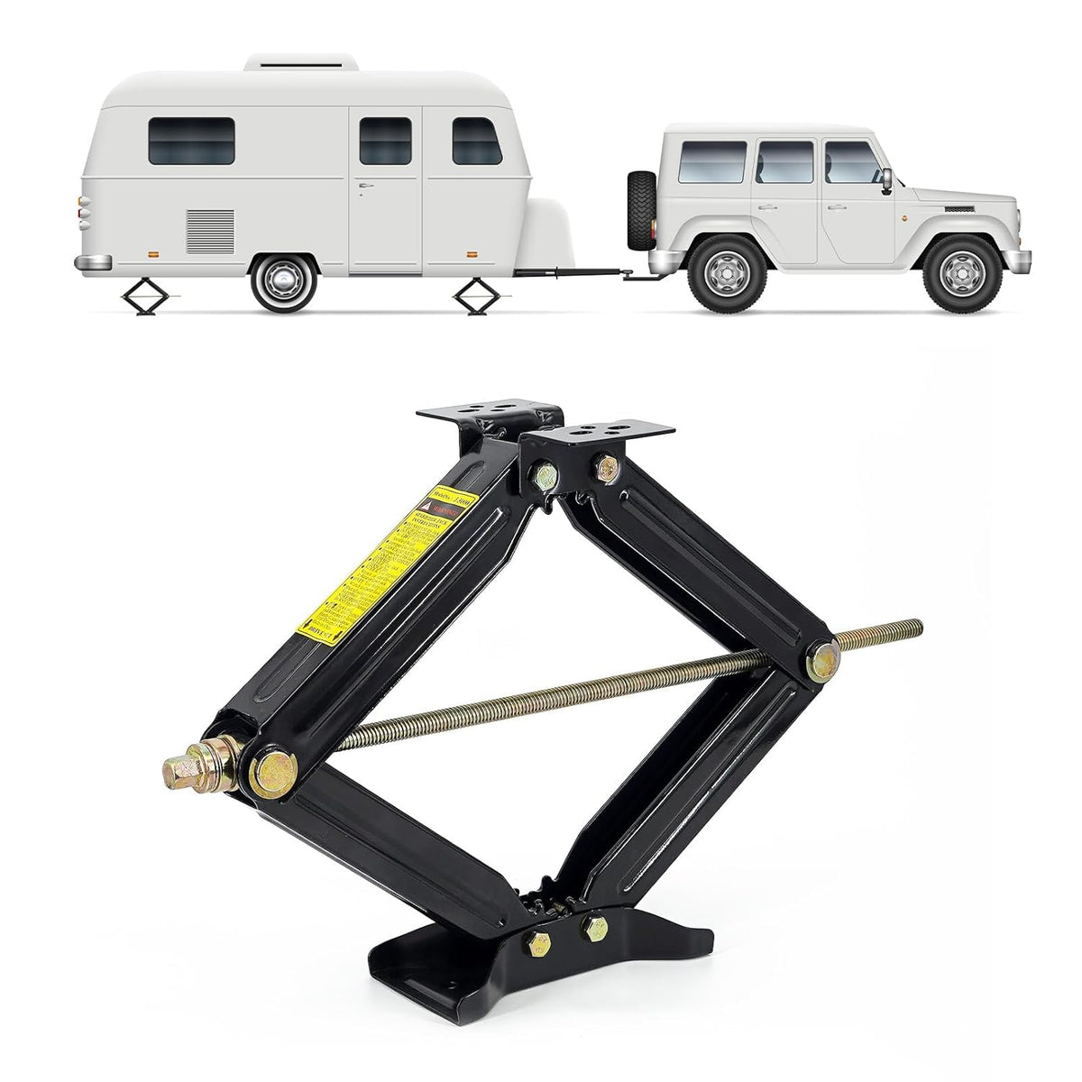 Cobra-Tek Universal RV Travel Trailer Stabilizer Scissor Jack - 24-Inch