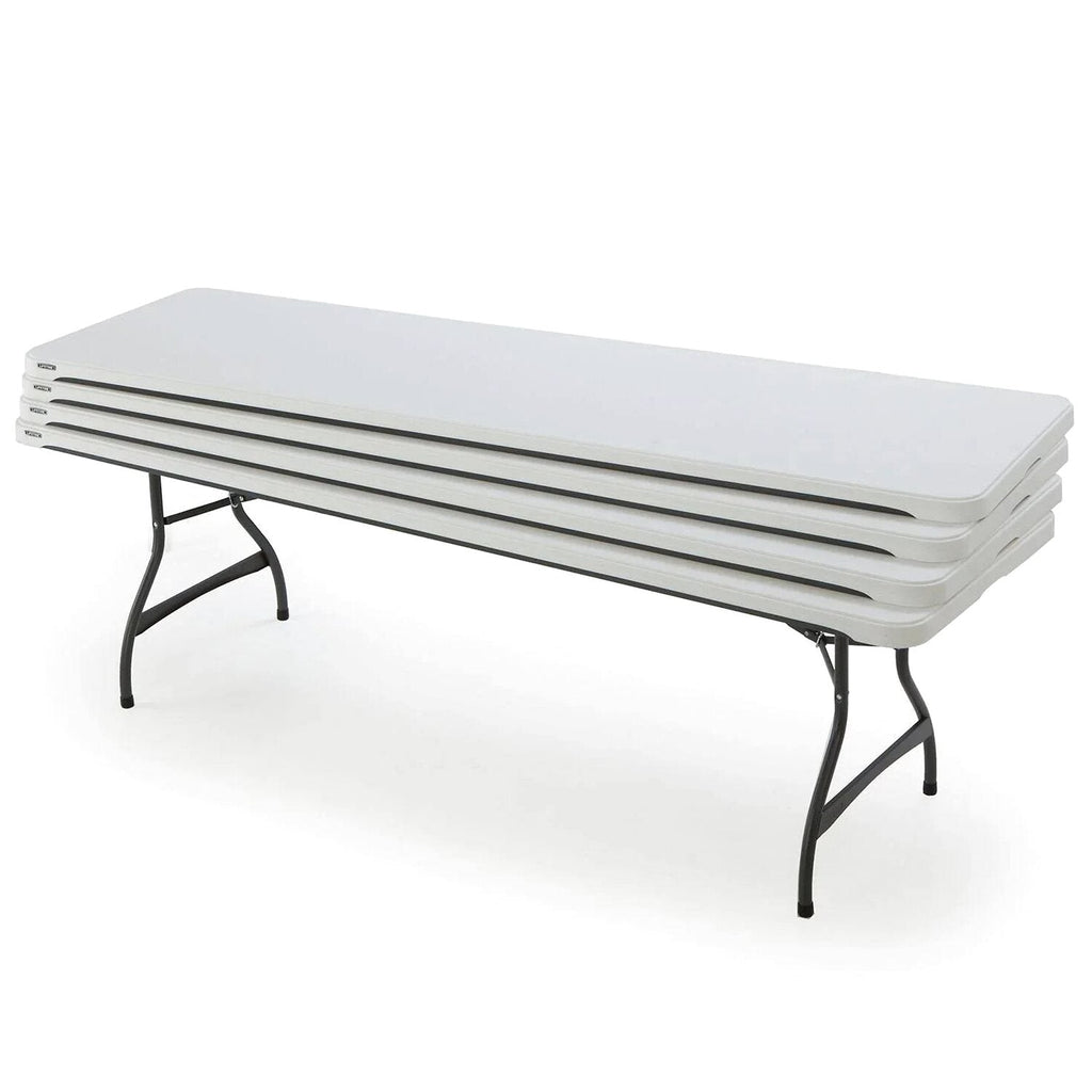 Lifetime 4-Pack Commercial Stacking 8 ft Folding Table
