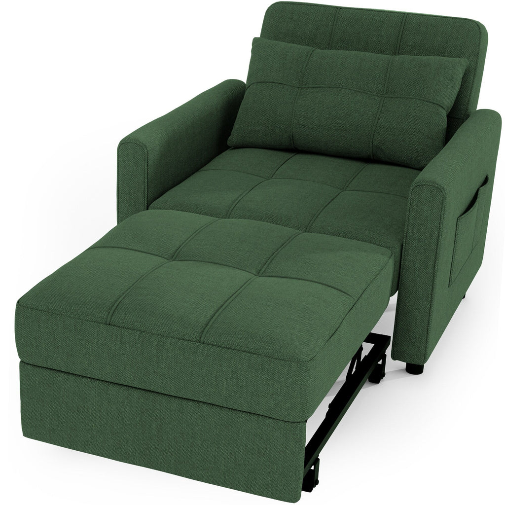 3-in-1 Adjustable Pull-Out Sleeper Sofa Bed With 330 Pounds Capacity