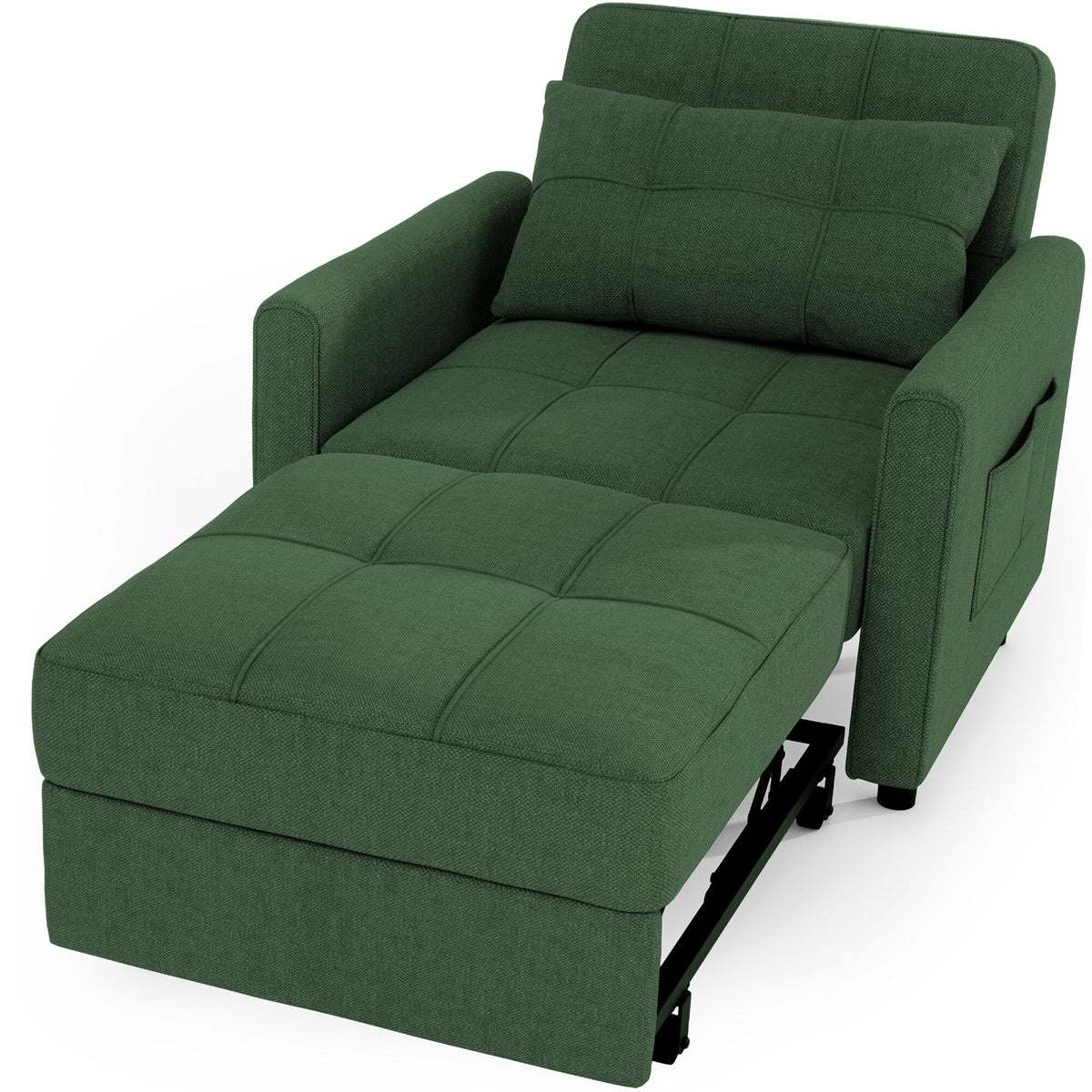 3-in-1 Adjustable Pull-Out Sleeper Sofa Bed With 330 Pounds Capacity