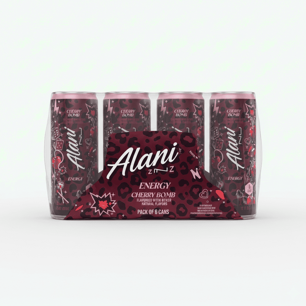 Energy Drink, Cherry Bomb Flavor, 12 fl oz Cans, Pack of 6