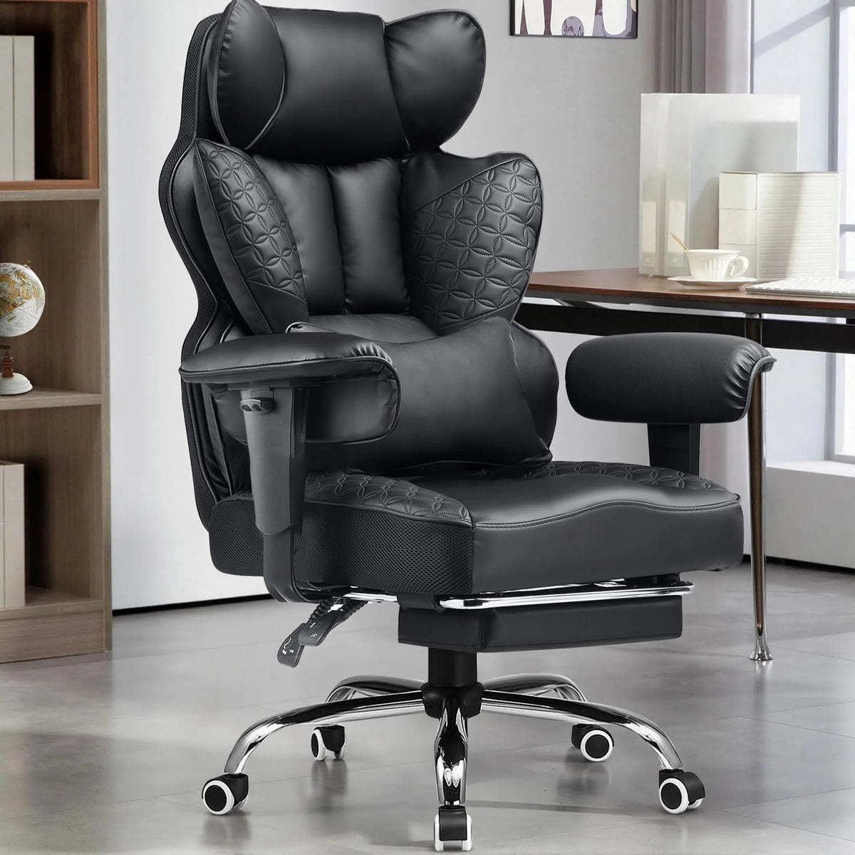 Big And Tall Gaming Chair, High-Back Computer Desk Chair, 400 Lbs