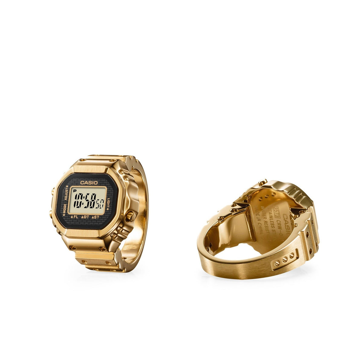Casio Watch Ring - Gold