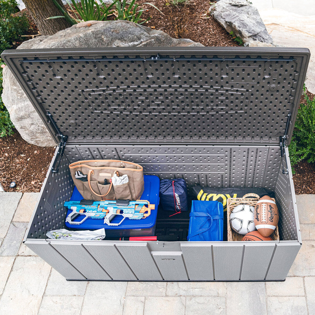 Lifetime 568 Litre Modern Outdoor Storage Deck Box Model 60384U