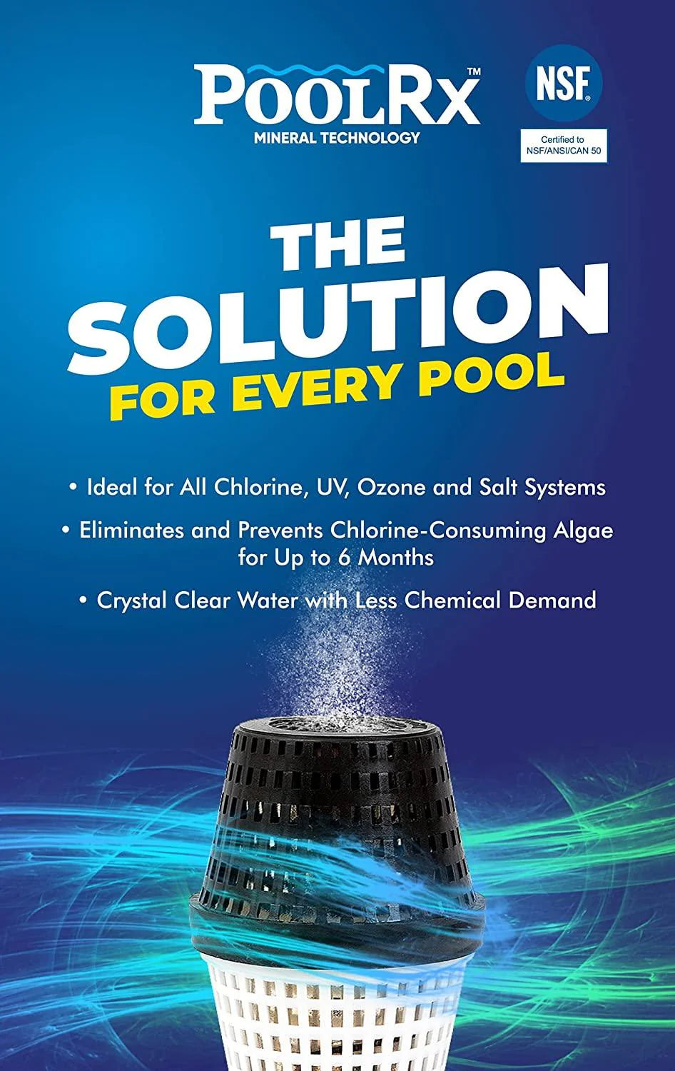 Black Swimming Pool Algaecides, 4 Pack, 20,000-30,000 Gallon - 101067