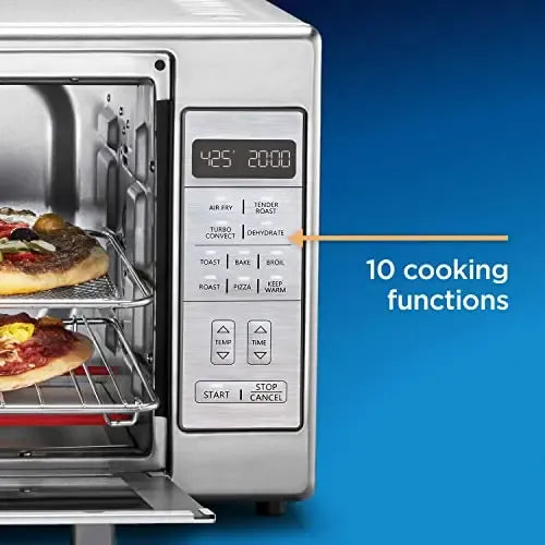 Oster Extra-Large Air Fryer Oven, 10-in-1, Stainless Steel