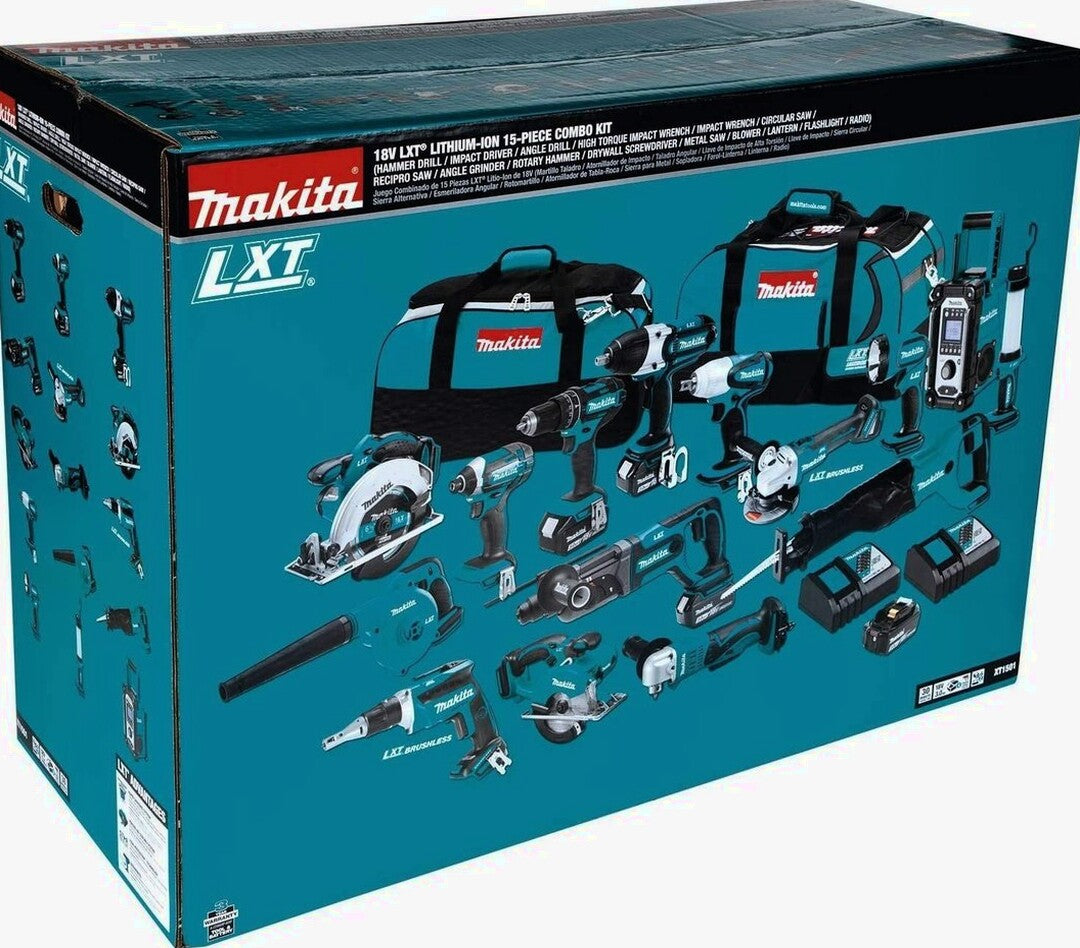 The Latest 15 Tool Combination Kit With Charger