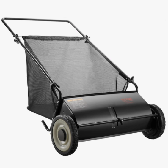 2025 Heavy Duty Steel 26 Inch Collector Push Lawn Sweeper