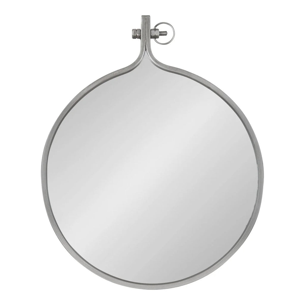 Modern Round Wall Mirror With Decorative Metal Frame