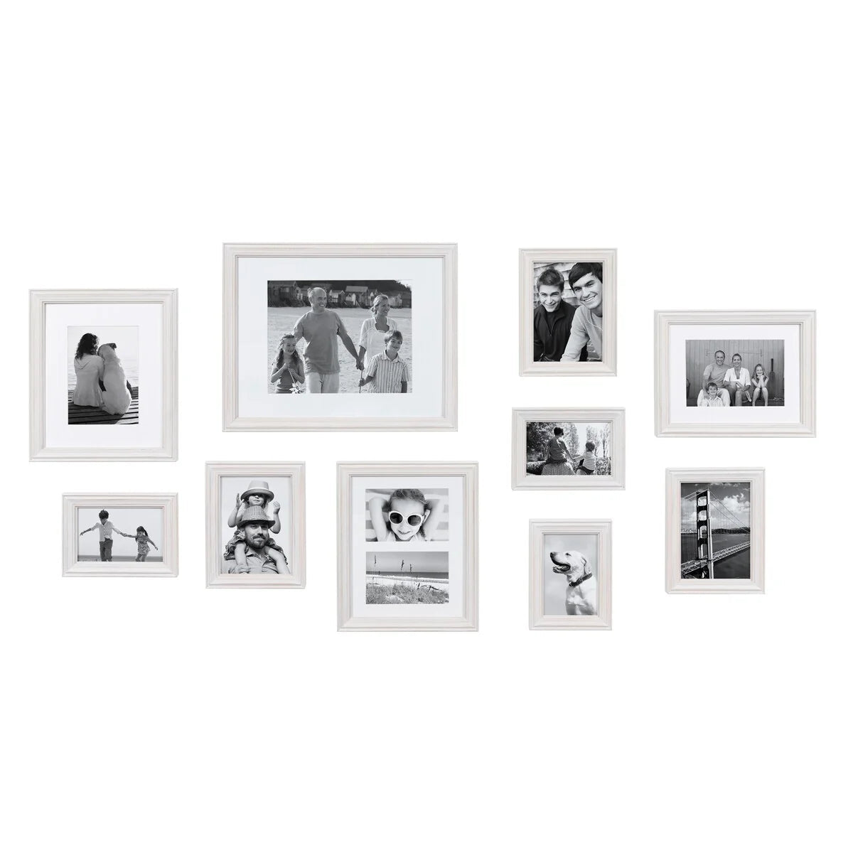 10-Piece Wood Gallery Wall Picture Frame Set - 11 x 14 in