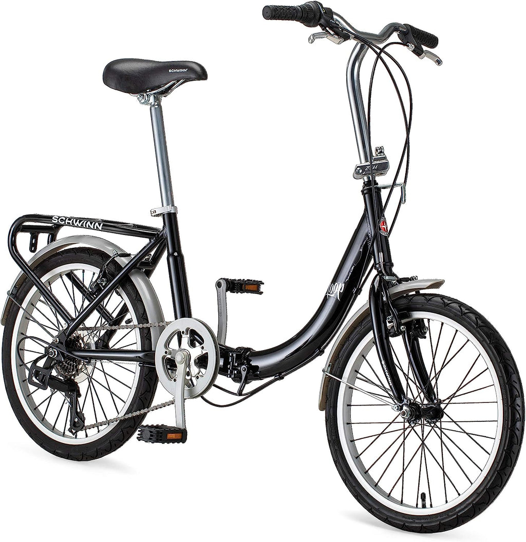 20-Inch Folding Adult Bike for Men and Women - 7-Speed Drivetrain