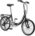 20-Inch Folding Adult Bike for Men and Women - 7-Speed Drivetrain