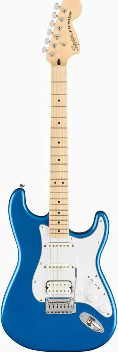 Squier by Fender Affinity Series Stratocaster Pack, HSS, Maple Fingerboard, Lake Placid Blue