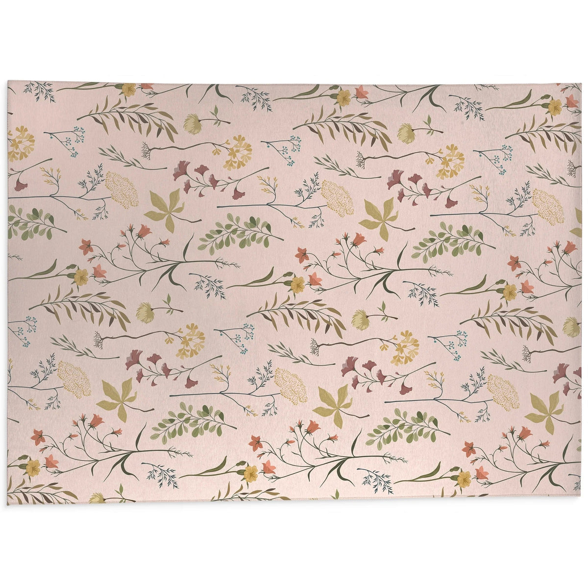 Fall Botanical Floral Anti Fatigue Non Slip Kitchen Mat