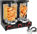 Vertical Shawarma Rotisserie Grill, 3 Burners, 6000 Watts, Black