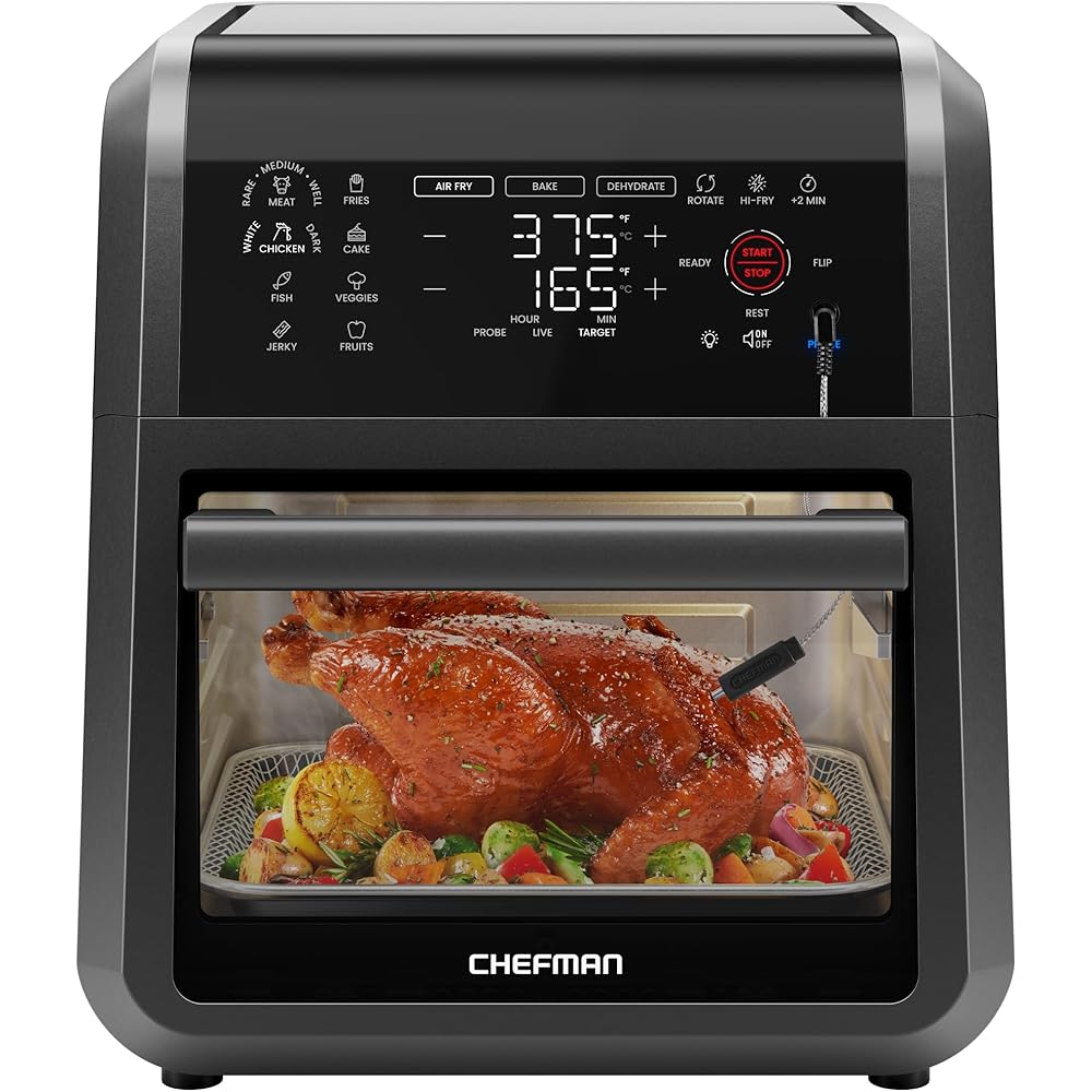 CHEFMAN Air Fryer Convection Oven, 12-Quart 5-in-1 - ExacTemp