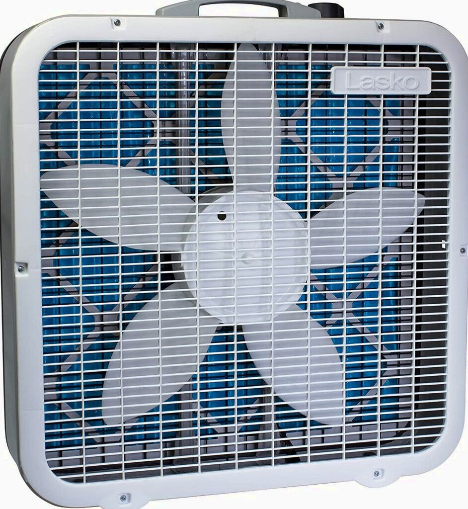 Lasko Air Flex 2-in-1 Box Fan &amp; Air Purifier, 20-Inch, 3 Speeds, White, FF305