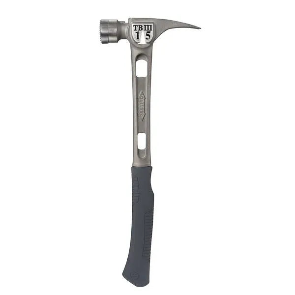 Titanium Hammer 15 oz With Milled Face And Curved Handle - Ti-Bone III