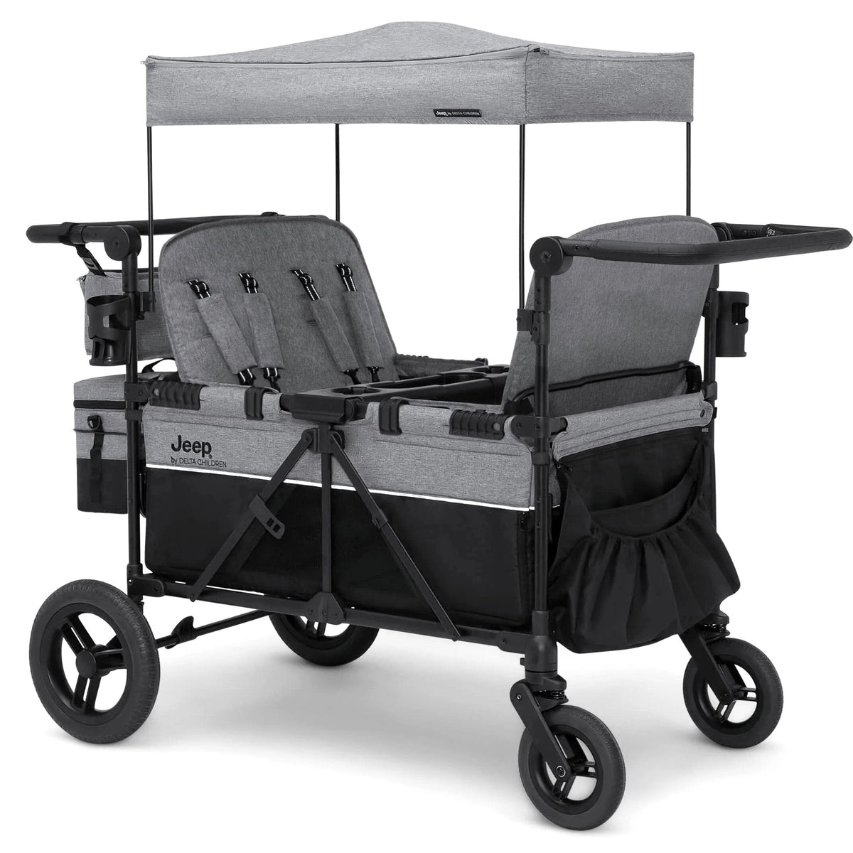 Jeep Wrangler Deluxe 4 Seater Stroller Wagon by Delta Children