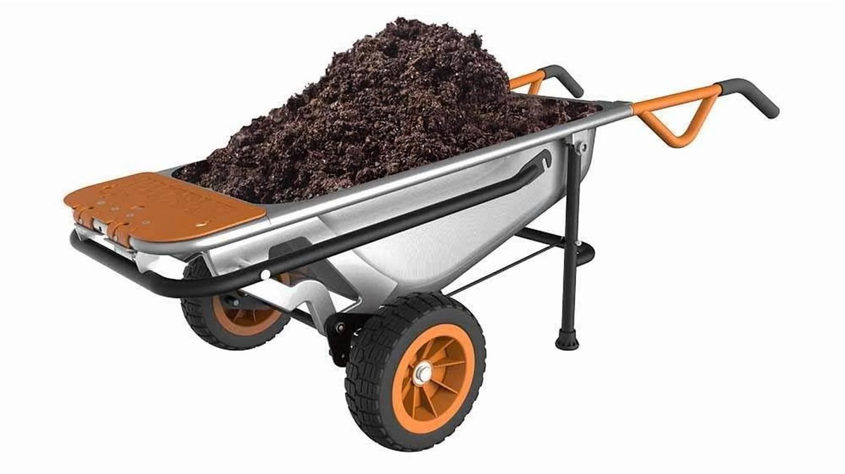 WORX Aerocart 8-In-1 Multifunction Wheelbarrow Dolly Cart Garden Carrier - WG050