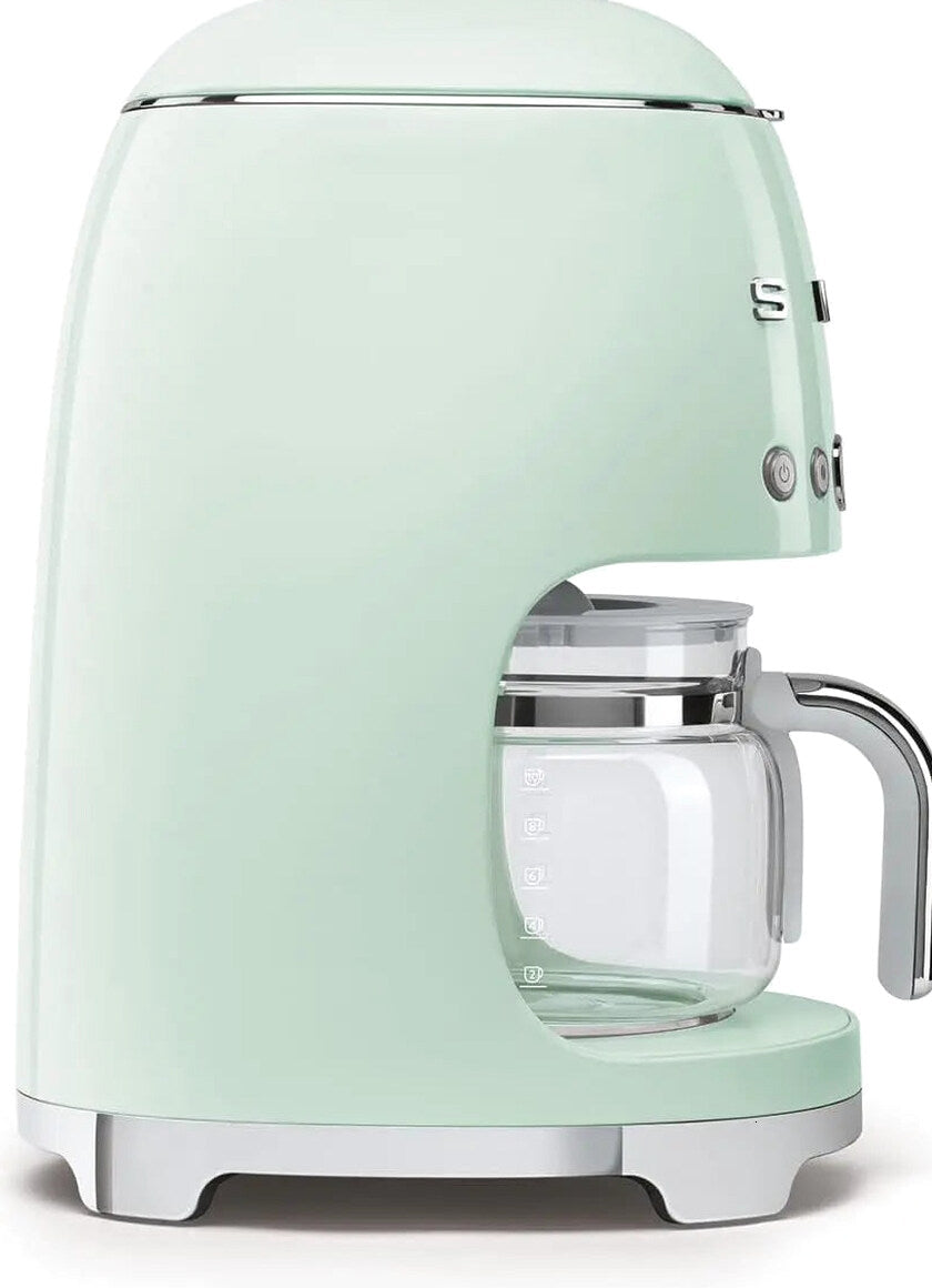 Smeg 50's Retro Style Aesthetic Drip Filter Coffee Machine, 10 cups, Pastel Green