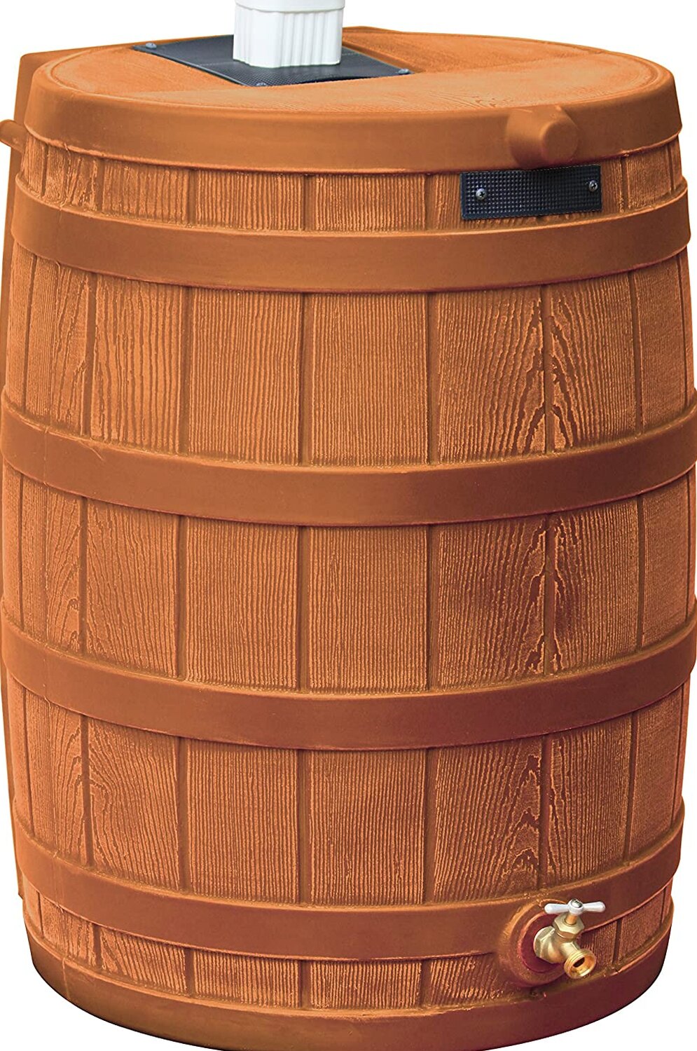 Good Ideas Rain Wizard 50 Gallon Plastic Outdoor Home Rain Barrel Water Storage Collector