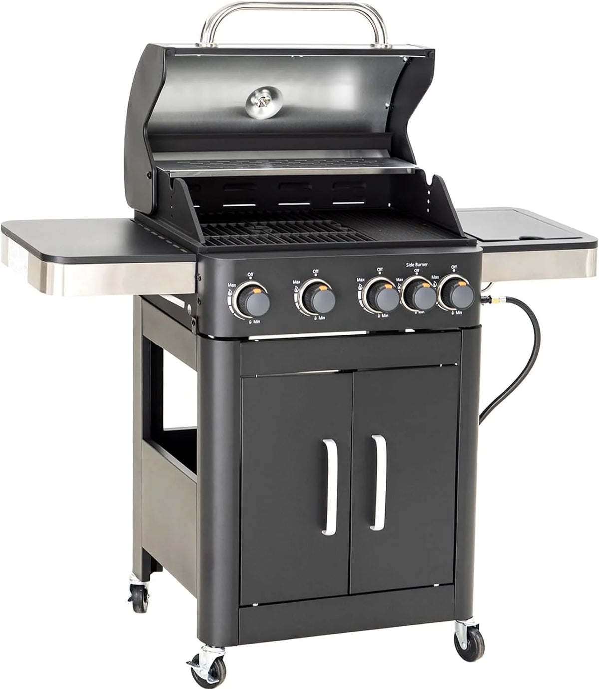 Sophia & William 4-Burner Propane Gas Grill, 542 Sq. In., Silver - E02GR001