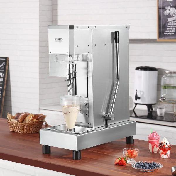 Vevor Ice Cream Blender 750W 1740 RPM 304 Stainless Steel