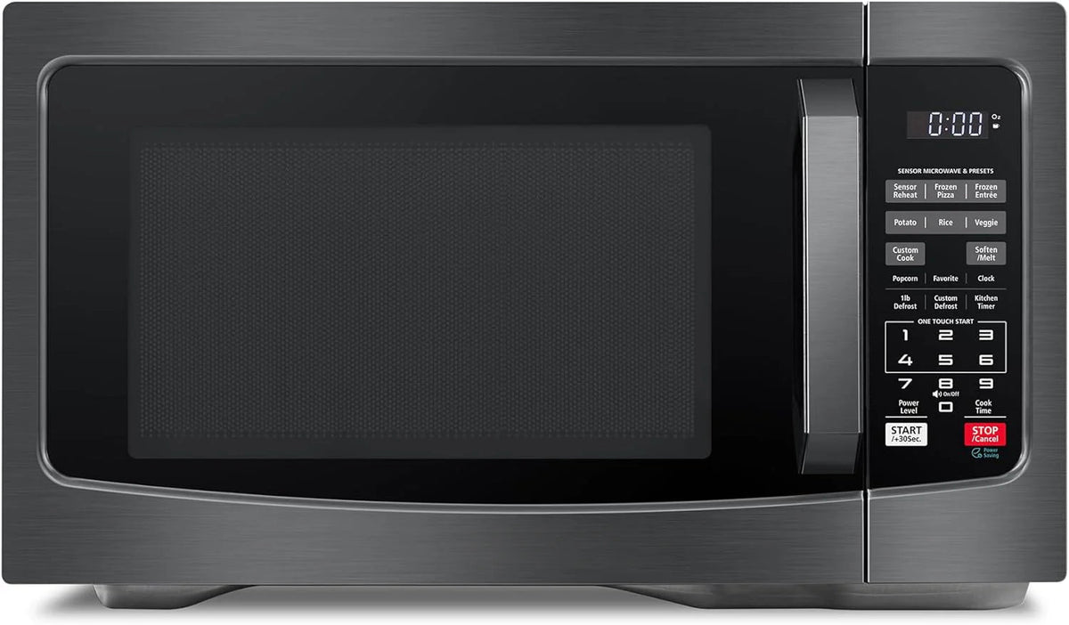 8-in-1 Countertop Microwave Oven With Air Fryer, Convection And Broil, 1.0 Cu. Ft., Black Stainless Steel