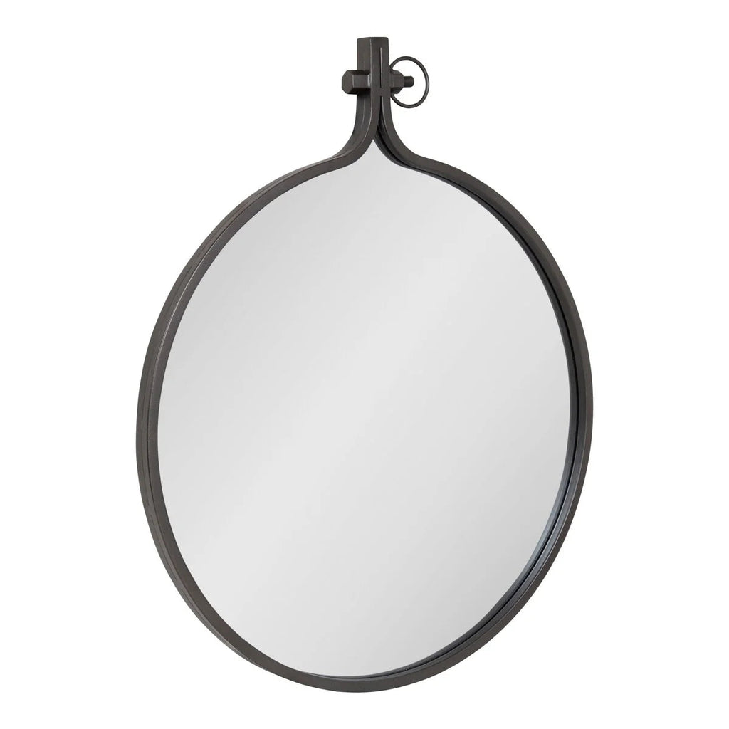 Modern Round Wall Mirror With Decorative Metal Frame