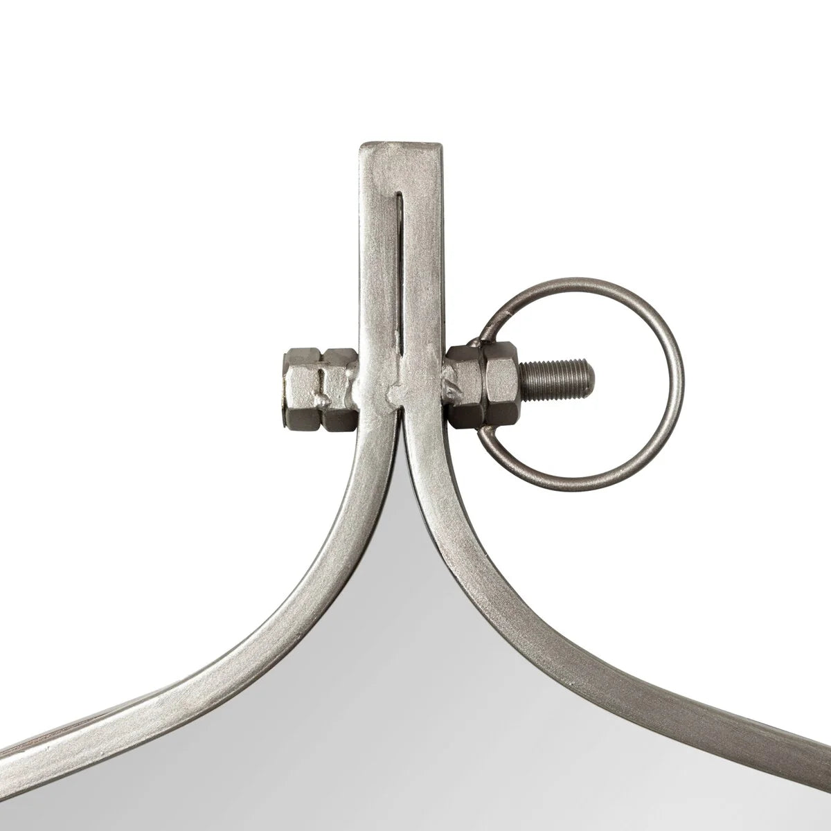 Modern Round Wall Mirror With Decorative Metal Frame