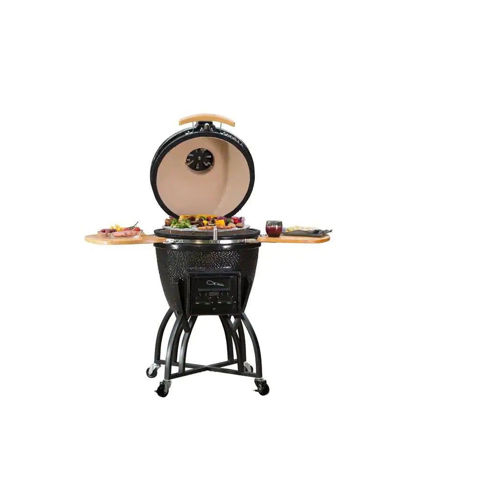 The Grills 22 in Kamado Pro Ceramic Charcoal Grill With Cover - Kamado Pro