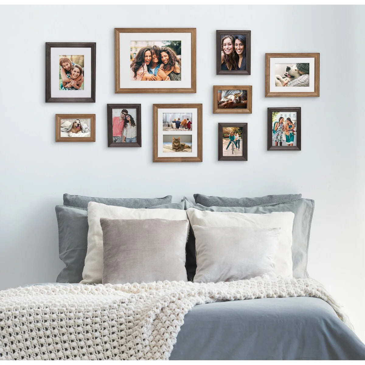 10-Piece Wood Gallery Wall Picture Frame Set - 11 x 14 in
