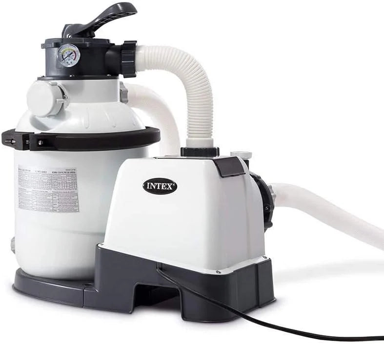 Intex Krystal Clear 16 Inch 3,000 GPH Above-Ground Pool Sand Filter Pump - 26651EG