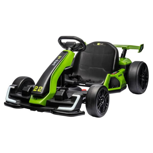 24V Electric Go Kart With 300W Motor, EVA Tire, Green