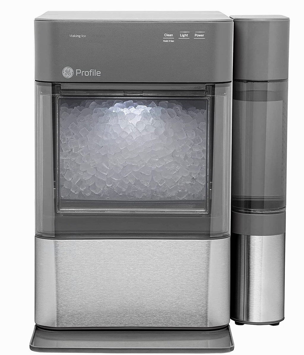 GE Profile Opal 2.0 | Countertop Nugget Ice Maker | Ice Machine with WiFi Connectivity | Smart Home Kitchen Essentials | Black Stainless