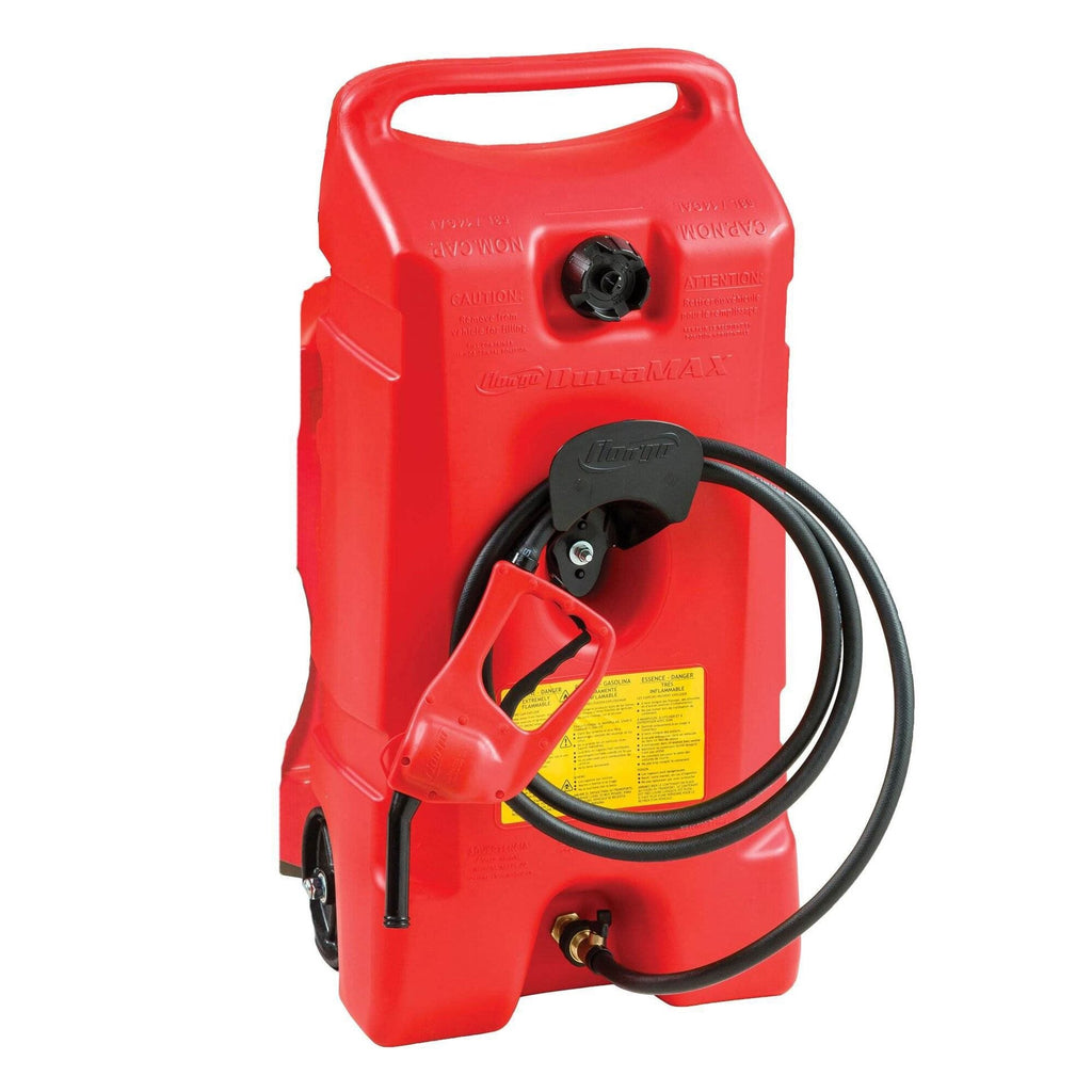 14 Gallon Portable Gas Fuel Tank with Pump, 2 Pack, Red