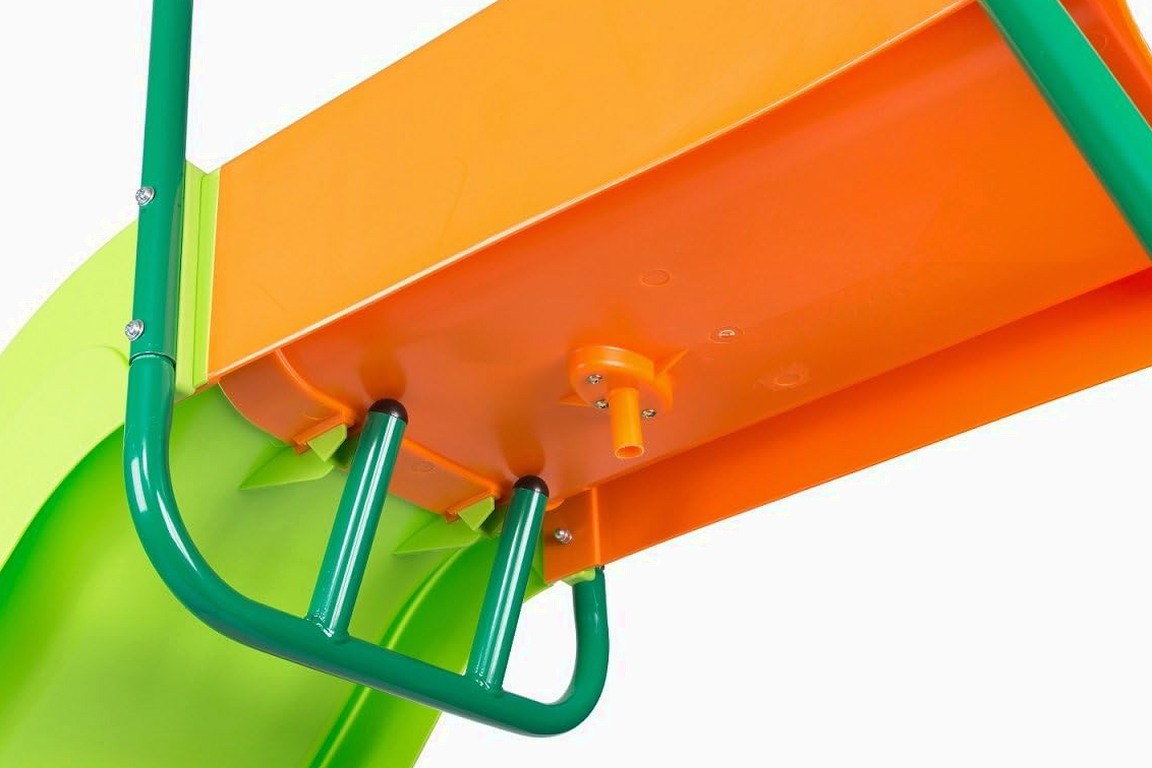 Outdoor Play Set Kids Slide: 10 ft Freestanding Climber, Swingsets, Playground Jungle Gyms Kids Love – Above Ground Pool Slide for Summer Backyard