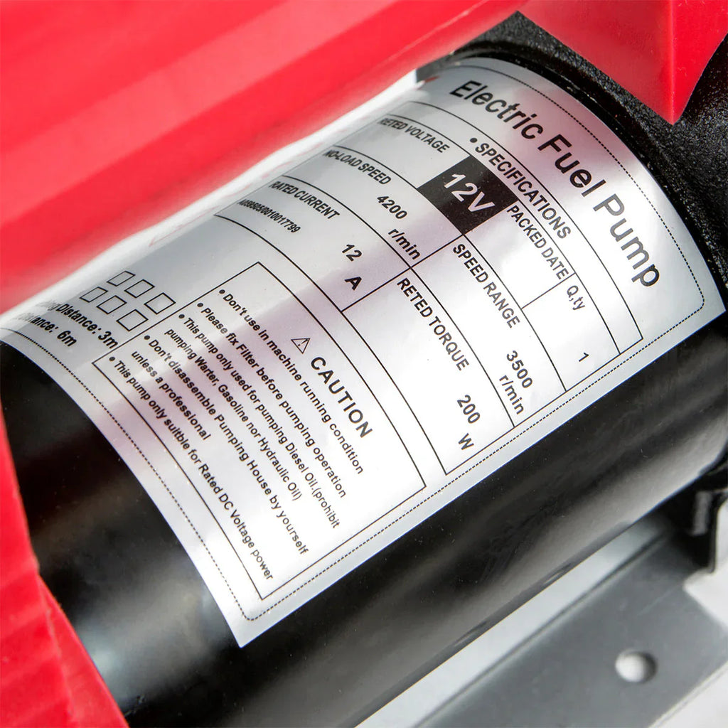 12V Diesel Fuel Transfer Pump - Self-Priming