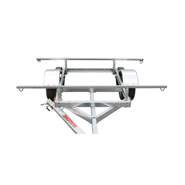 Malone Kayak Trailer Package, 600 lb Capacity, Galvanized Steel, LED Lights, 70 MPH Tires - LowMax 2